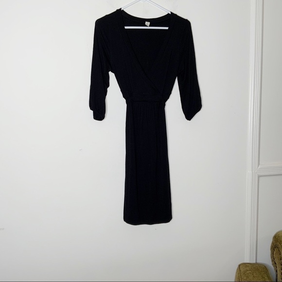 Old NAVY Black pullover dress. V neckline. Size S - Picture 4 of 6